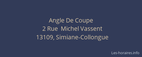 Angle De Coupe