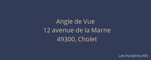 Angle de Vue