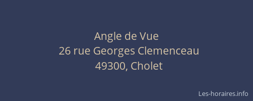 Angle de Vue