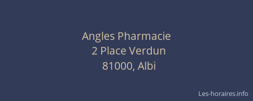 Angles Pharmacie