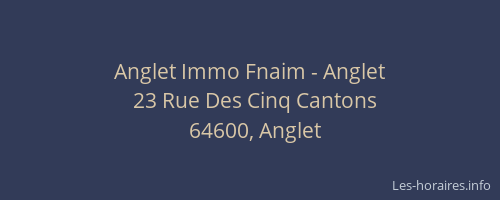 Anglet Immo Fnaim - Anglet