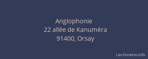 Anglophonie