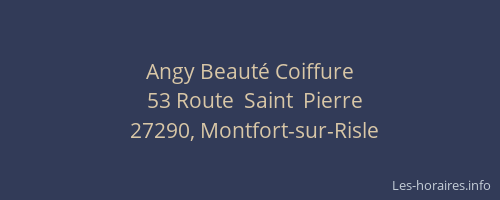 Angy Beaut&eacute; Coiffure