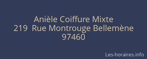 Ani&egrave;le Coiffure Mixte