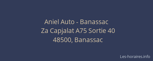 Aniel Auto - Banassac