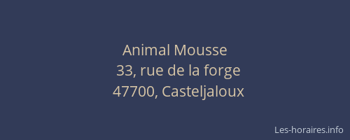 Animal Mousse