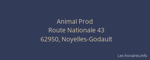 Animal Prod