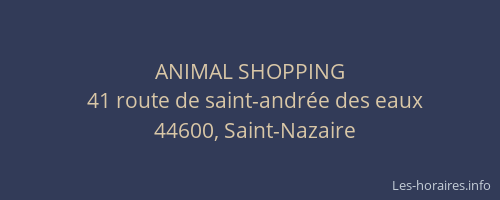 ANIMAL SHOPPING
