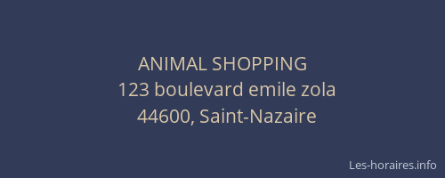 ANIMAL SHOPPING