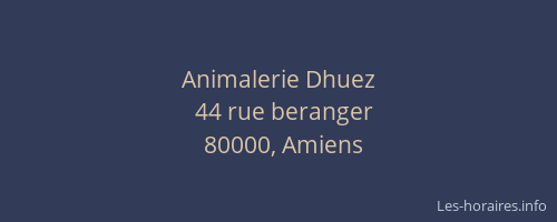 Animalerie Dhuez