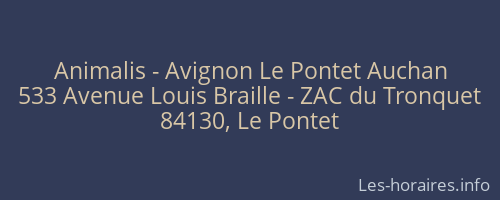 Animalis - Avignon Le Pontet Auchan