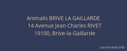 Animalis BRIVE LA GAILLARDE