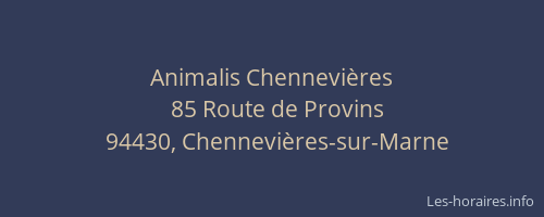 Animalis Chennevi&egrave;res
