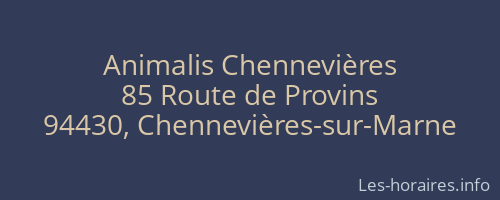 Animalis Chennevières