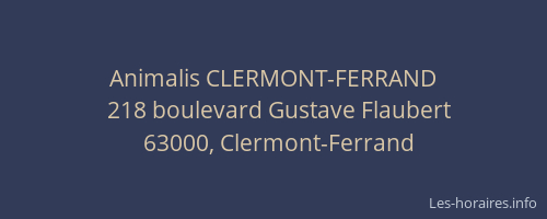 Animalis CLERMONT-FERRAND