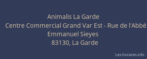 Animalis La Garde