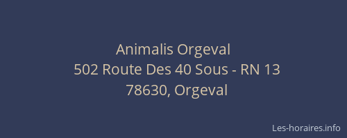 Animalis Orgeval