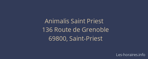 Animalis Saint Priest