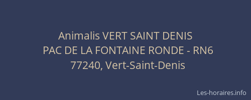 Animalis VERT SAINT DENIS