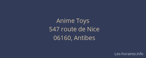 Anime Toys