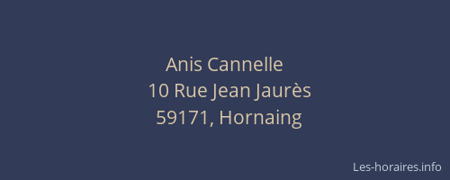 Anis Cannelle
