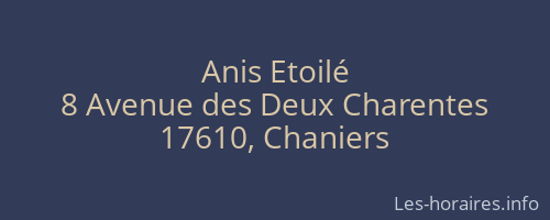 Anis Etoilé