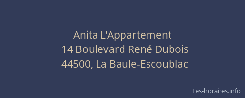 Anita L'Appartement