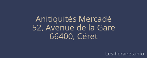 Anitiquités Mercadé