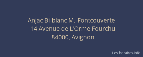 Anjac Bi-blanc M.-Fontcouverte