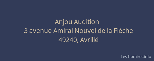 Anjou Audition