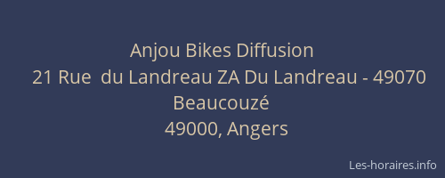Anjou Bikes Diffusion