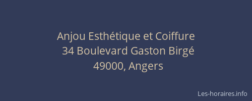 Anjou Esthétique et Coiffure