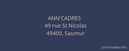 ANN'CADRES