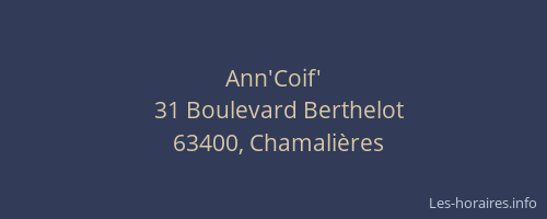 Ann'Coif'