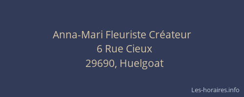 Anna-Mari Fleuriste Cr&eacute;ateur