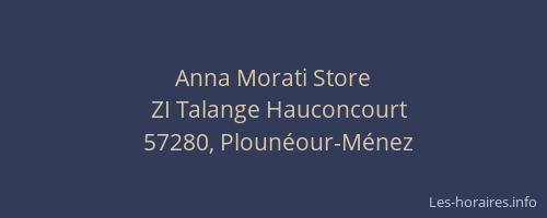 Anna Morati Store