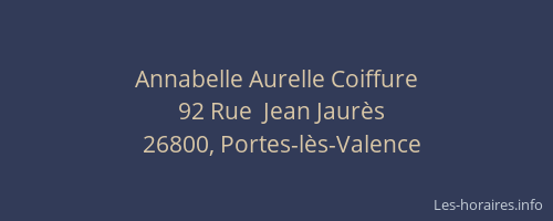 Annabelle Aurelle Coiffure
