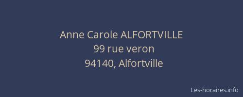 Anne Carole ALFORTVILLE