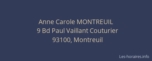 Anne Carole MONTREUIL