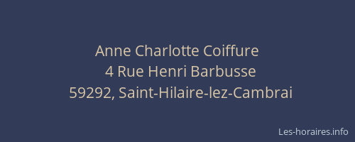 Anne Charlotte Coiffure