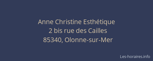 Anne Christine Esthétique