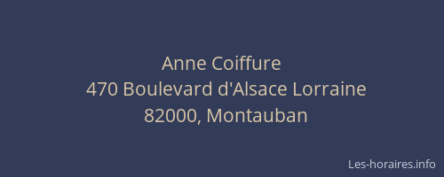 Anne Coiffure