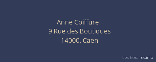 Anne Coiffure