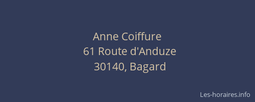 Anne Coiffure