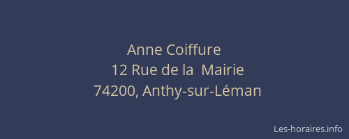 Anne Coiffure