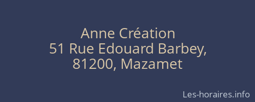 Anne Création