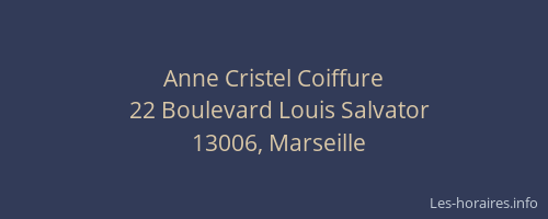 Anne Cristel Coiffure