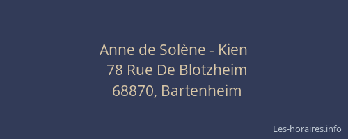 Anne de Solène - Kien