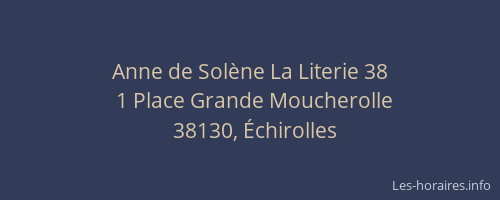 Anne de Sol&egrave;ne La Literie 38
