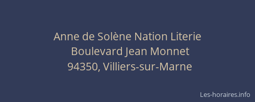 Anne de Sol&egrave;ne Nation Literie